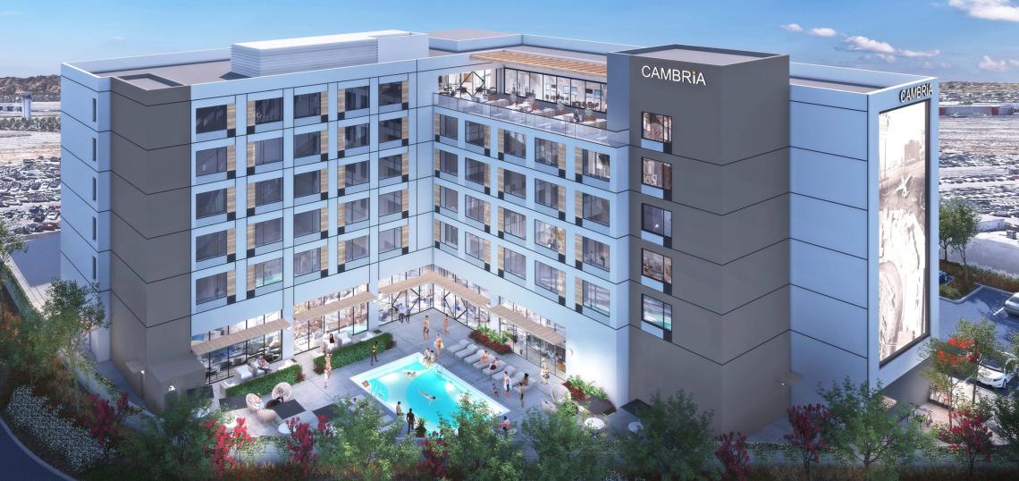 Cambria Hotel Nears Completion At 3525 N. San Fernando Boulevard In ...